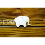 Заготовка (основа) для броши  "Оригами слон"