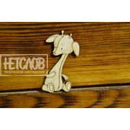 Заготовка (основа) для броши игрушка "Жираф"