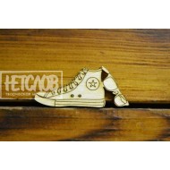 Заготовка (основа) для броши  "Кроссовка с очками"