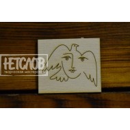 Заготовка (основа) для броши "Голубка Пикассо" №2