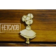 Заготовка (основа) для броши  "Мышильда"