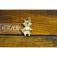 Заготовка (основа) для броши  "Енот"