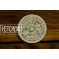 Заготовка (основа) для броши  "Мишень художника"