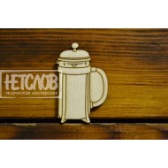 Заготовка (основа) для броши  "Кофеварка"