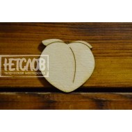 Заготовка для броши "Персик"