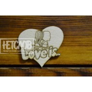 Заготовка (основа) для броши "Love is..."