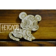 Заготовка (основа) для броши "Тигренок №2"