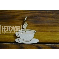 Заготовка (основа) для броши "Чашка чая"