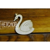Заготовка для броши  "Царевна лебедь"