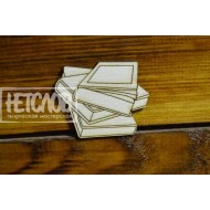 Заготовка для броши "Стопка книг"