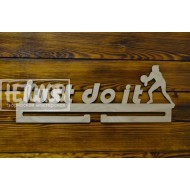 Медальница  "Just  do it" с волейбольным мячом 