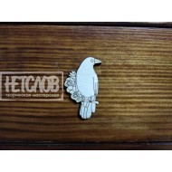 Заготовка для броши   "Ворона" 
